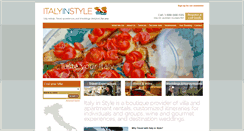 Desktop Screenshot of italyinstyletravel.com